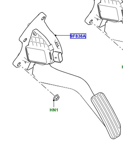 Land Rover Evoque Accelerator Pedal