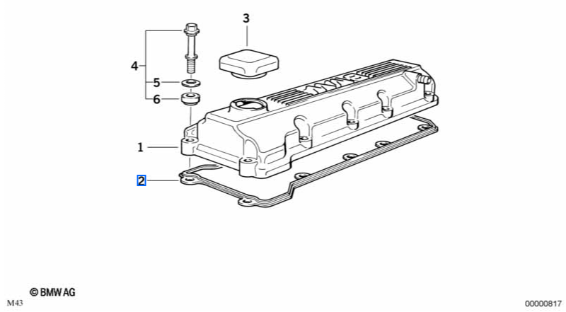 Genuine BMW M43 Rocker Cover Gasket
