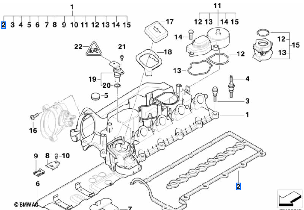 Genuine BMW M47N Rocker Cover Gasket
