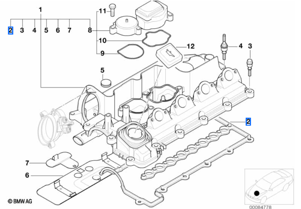 Genuine BMW M47 Rocker Cover Gasket
