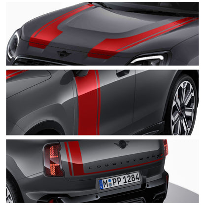 MINI genuine Countryman JCW Red Decal Pack U25 model.