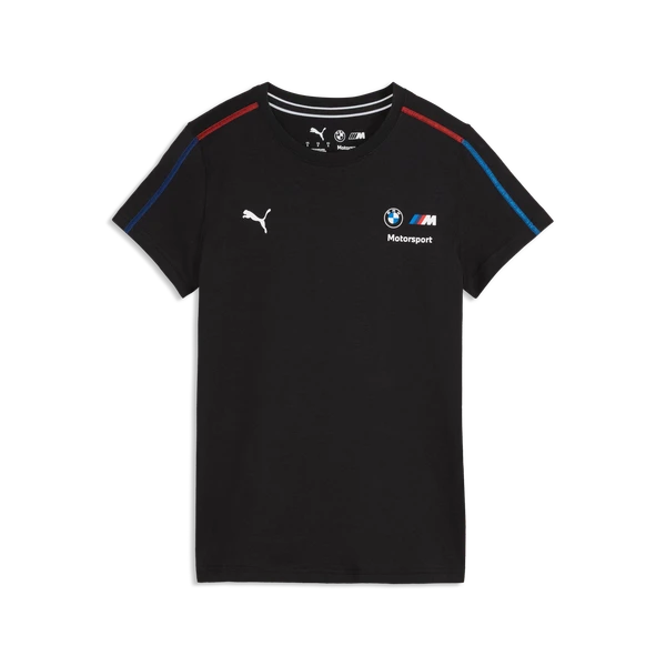 Genuine BMW M Motorsport Women's T Shirt Relaxed Fit (Black / White)