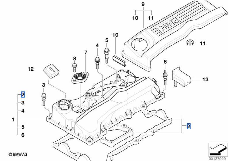 Genuine BMW N42 / N46 Rocker Cover Gasket