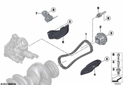 Genuine BMW Timing Chain Kit for N47 Engines Upper and Lower