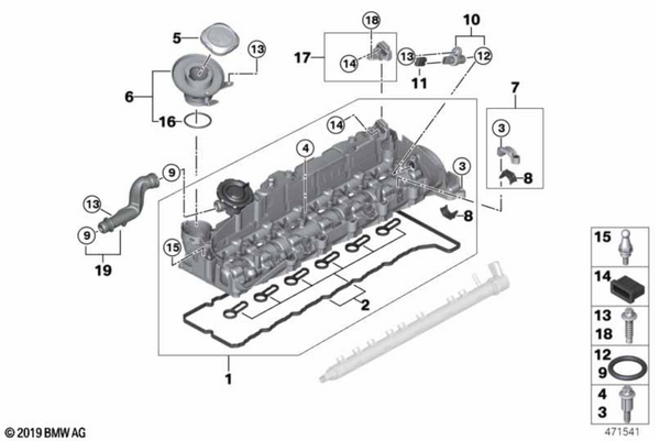 Genuine BMW N57 Rocker Cover Gasket | 11127823943 – Stratstone Shop
