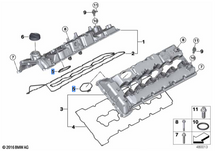 Genuine BMW N74 Rocker Cover Gasket Kit