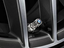 BMW Genuine 4x Car Wheel Tyre Stems Air Valve Caps Dust Covers