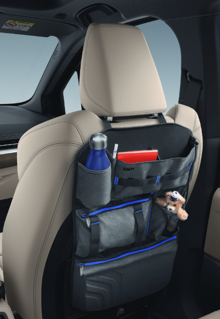 Genuine BMW Seat-Back Headrest Storage Organiser Multi Pocket Pouch