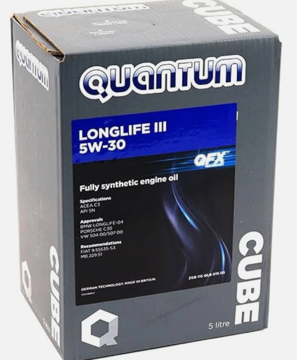 Quantum Longlife 3 5W-30 Fully Synthetic Engine Oil 5 litre - Audi Recommended