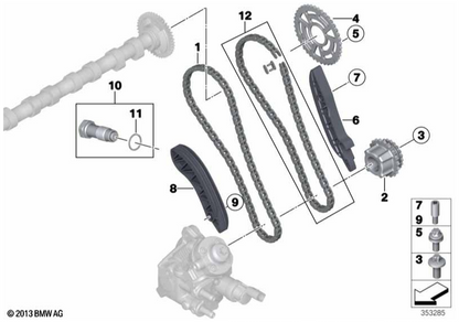Genuine BMW Timing Chain Kit for B47 Engines Upper and Lower Chain