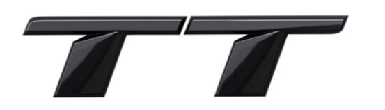 Audi TT Gloss Black Rear Badge