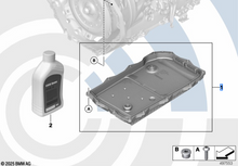 Genuine BMW Auto Transmission Oil Sump Inc Filter 24115A13115