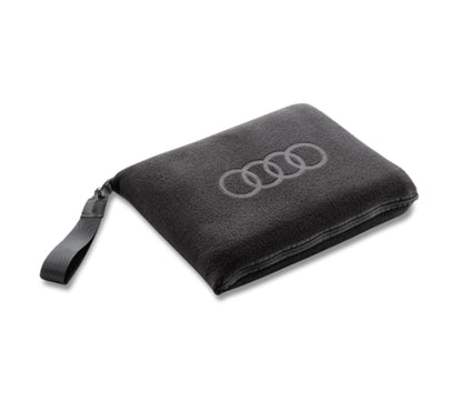 Audi 2-in-1 fleece blanket Black
