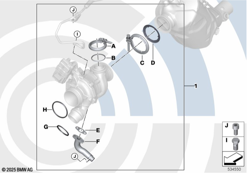 Genuine BMW Exhaust Turbo Charger Add On Kit B47