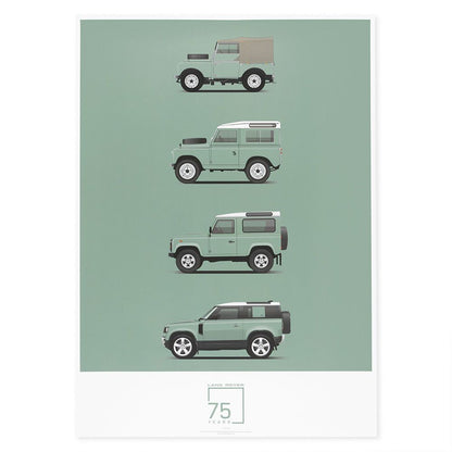 Land Rover Defender 75th Anniversary Limited Edition Artwork - 1 left