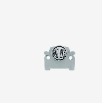 MINI Genuine Lapel Pin Brooch Cooper Silver Stainless Steel Punched Headlights