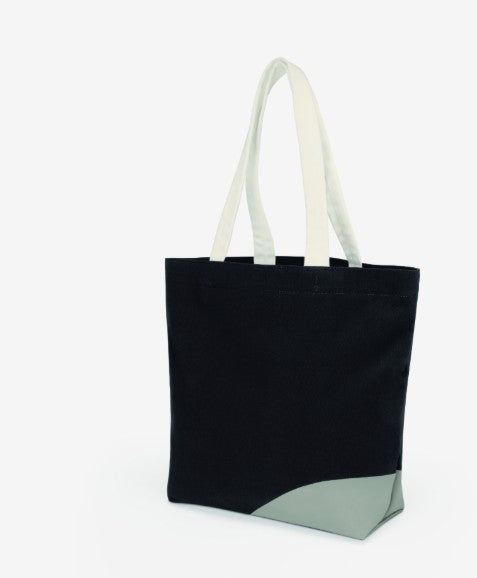 MINI Genuine Shopper Bag Car Face Detail Wordmark Black Grey White Deep Pocket