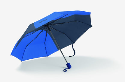 MINI Genuine Umbrella Foldable Car Face Detail Blazing Blue Indigo Push Button