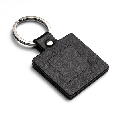 Land Rover Defender Square Leather Key ring