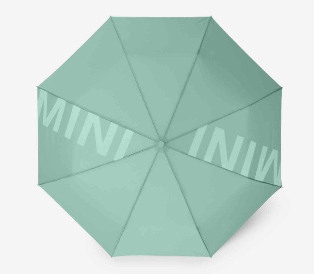 MINI genuine Wordmark Foldable Umbrella Ocean Wave Green