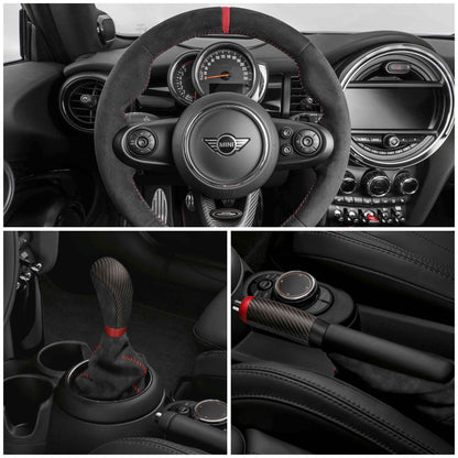 MINI genuine JCW Alcantara Steering Wheel, Switches, Gear Lever & Handbrake Grip kit