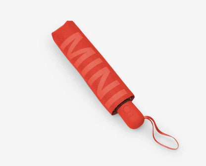 MINI genuine Wordmark Foldable Umbrella Rebel Red