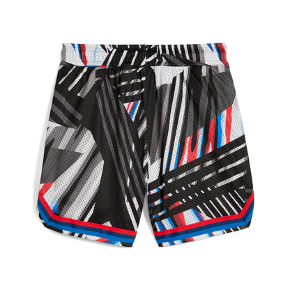 Genuine M Motorsport AOP Mens Shorts Black Bottoms Pockets Regular Fit