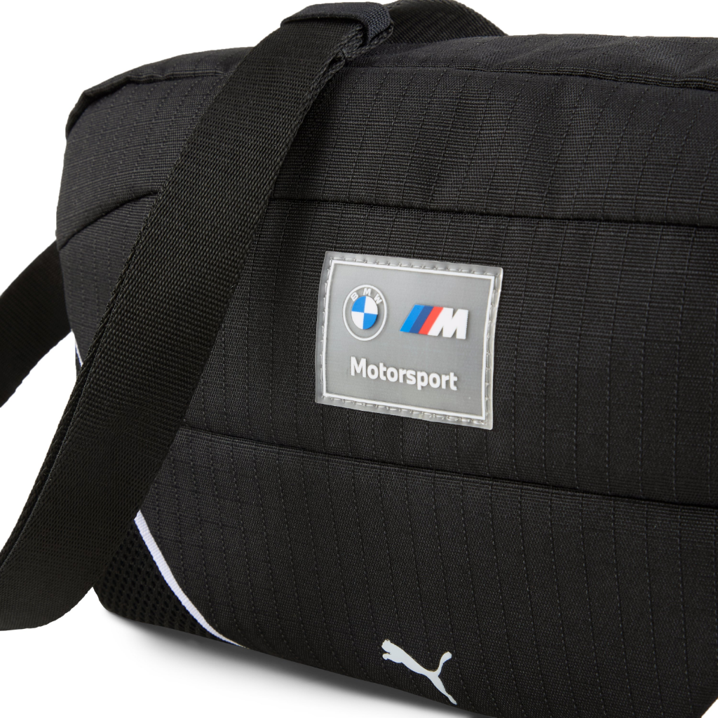 Genuine M Motorsport Large Waist Bag Black 8L Back Zip Pocket