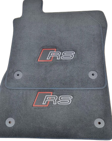 Audi TT RS RS Design Front Carpet Floor Mats Blue Stitching