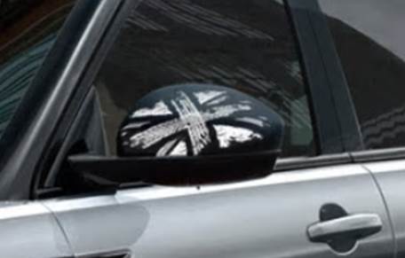 Range Rover Evoque Mirror Covers - Union Jack Monochrome