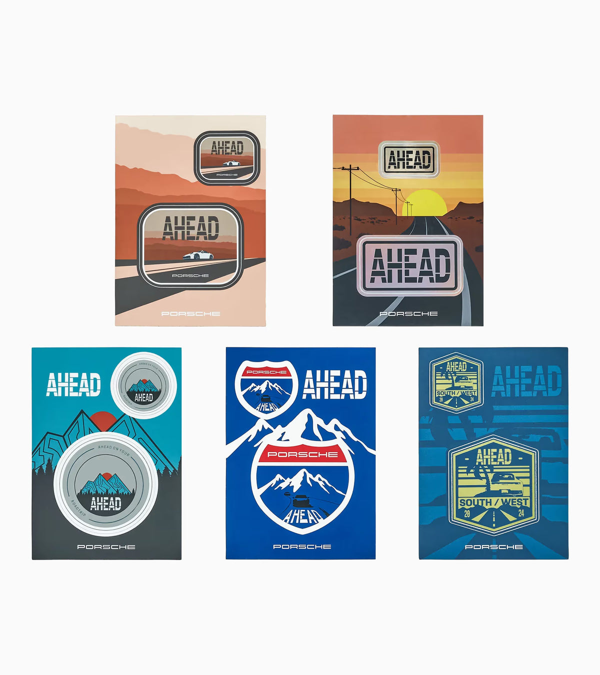 Porsche AHEAD No. 1 Sticker Set – Limited Edition