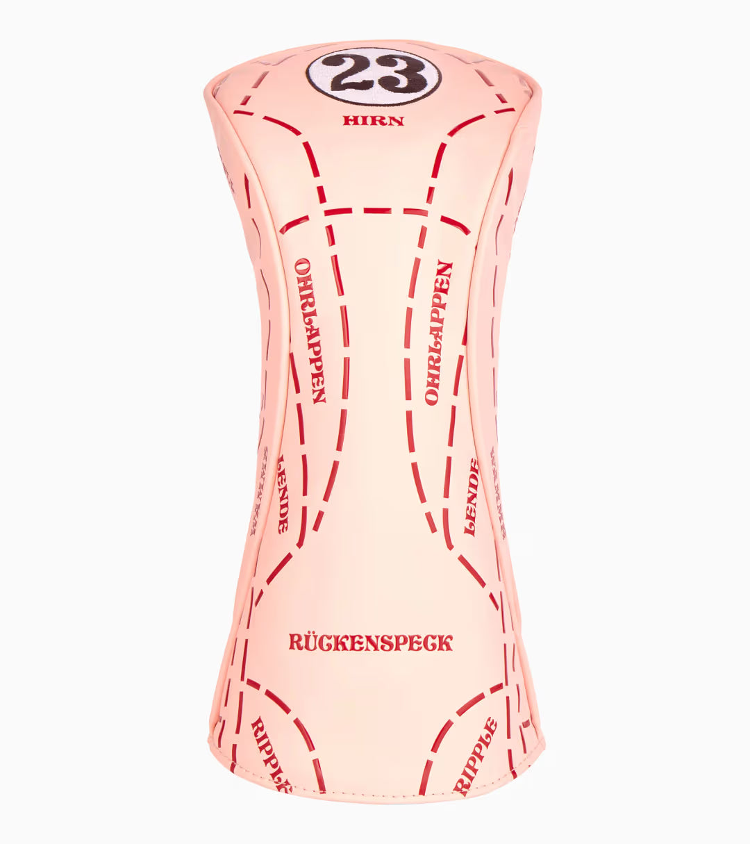 Headcover for golf driver – Pink Pig