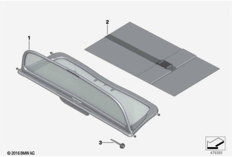 MINI convertible wind deflector