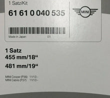 MINI Genuine Front Wiper Blade Set