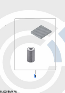 Genuine BMW Minor Service Kit 88002456875 (F Gen X3, X4) N47/N57