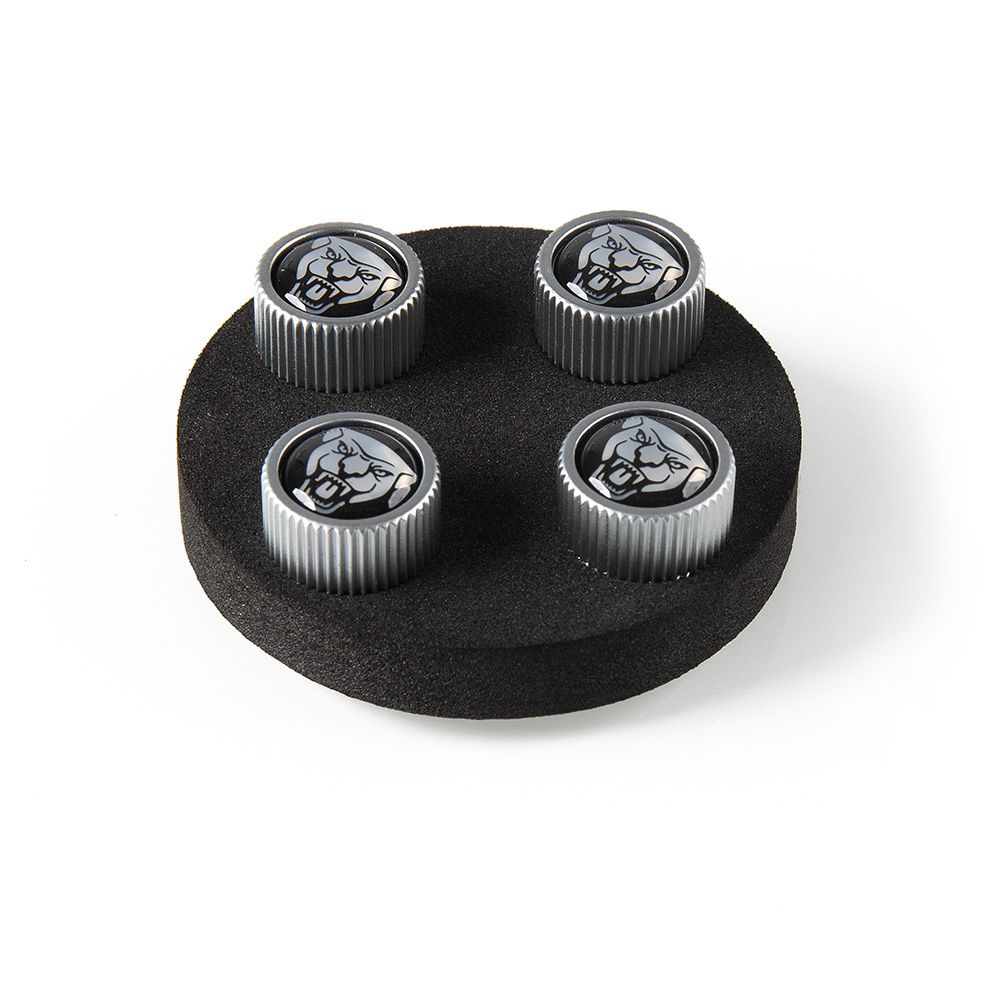 Jaguar Styled Tyre Valve Caps - Growler - Set of 4