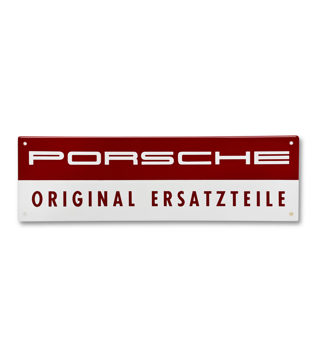 Enamel Porsche sign – 'ORIGINAL SPARE PARTS'